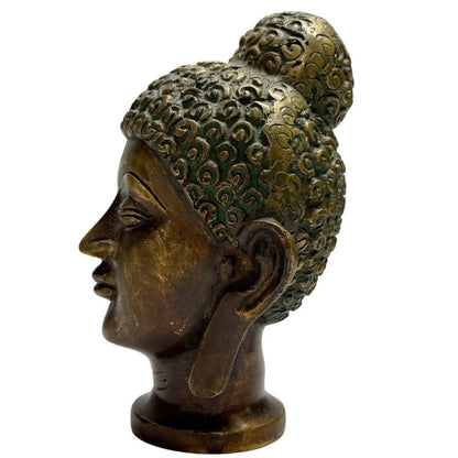 Buddha Kopf Bronze kompakte Form Design