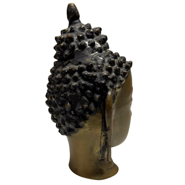 Buddha Kopf Bronze Himalaya Nepal 18 19 Jahrhundert