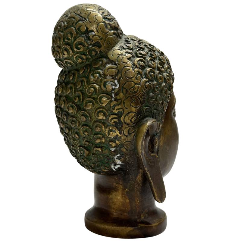 Buddha Kopf Bronze Ushnisha traditionelle Form