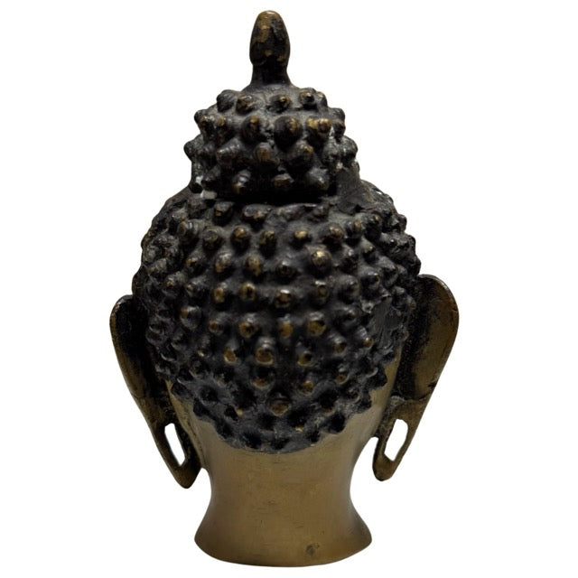 Buddha Kopf Nepal antik Bronze buddhistische Darstellung