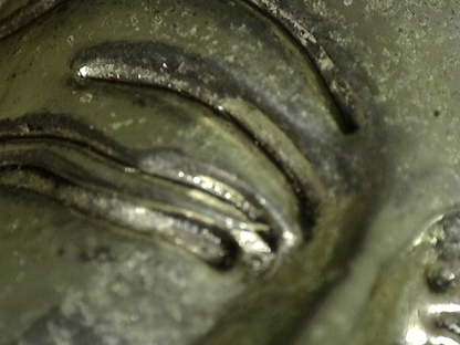 Buddha Nepal White Metal traditionelle Figur