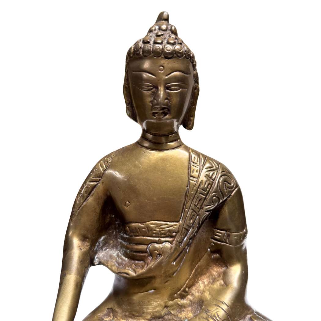 Buddha Skulptur Bronze sino tibetisch religiöse Kunst