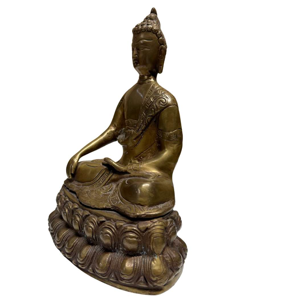 Buddha Statue Bronze authentisch China Tibet Himalaya