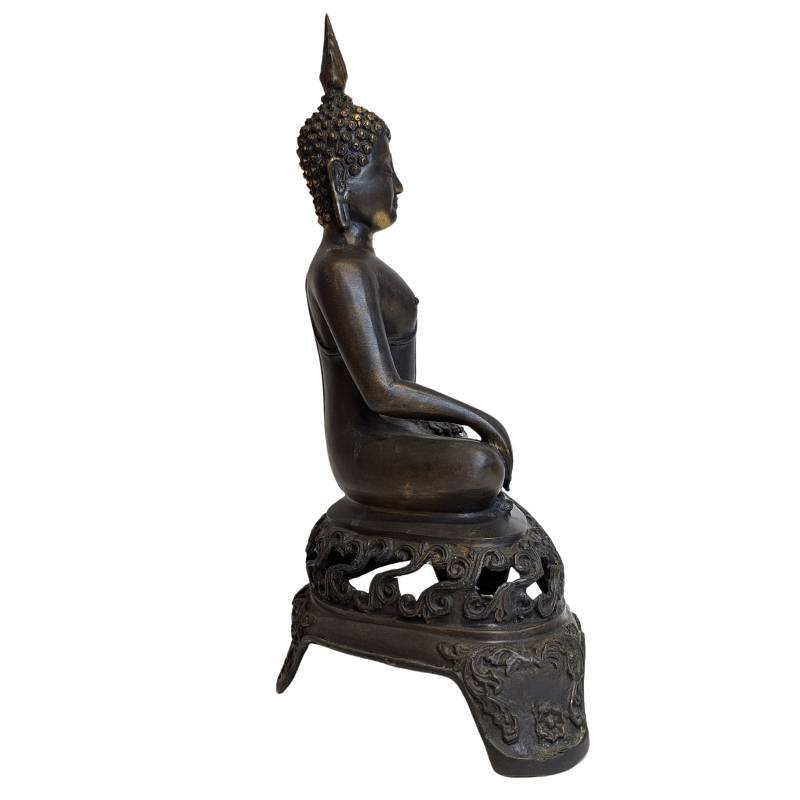 Buddha Statue Bronze Himalaya Stil Skulptur