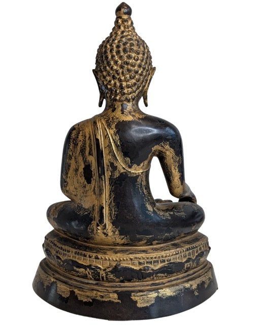Buddha Statue Bronze Myanmar traditionell