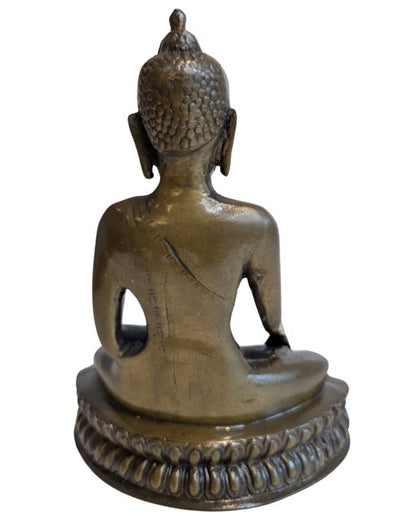 Buddha Statue Bronze Nepal traditionell