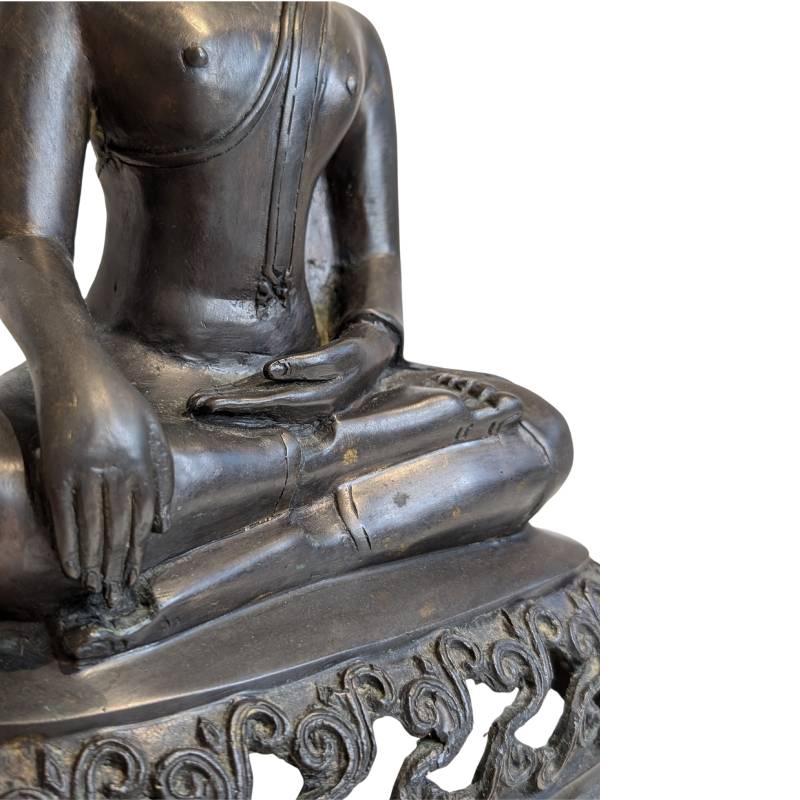 Buddha Statue Bronze Südostasien Stil Skulptur