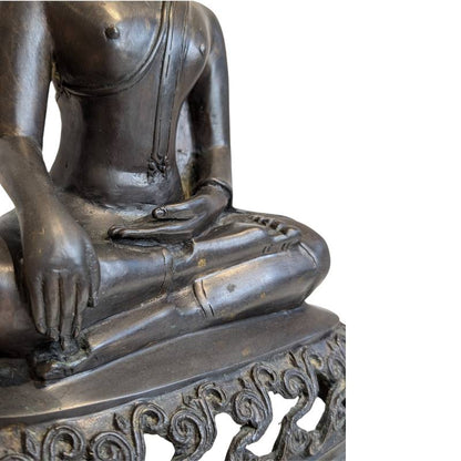 Buddha Statue Bronze Südostasien Stil Skulptur