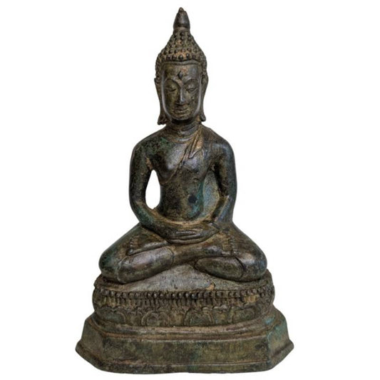 Buddha Statue Bronze Thailand Meditation Haltung