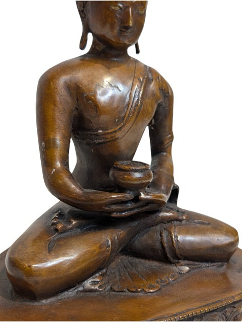 Buddha Statue Himalaya Bronze religiöse Kunst 17 Jahrhundert