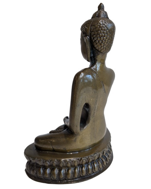 Buddha Statue Nepal Bronze Patina