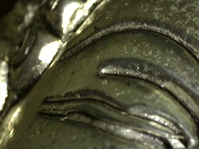 Buddha Statue Nepal White Metal Verwendung