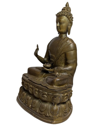 Buddha Statue Tibet Bronze authentisch alt
