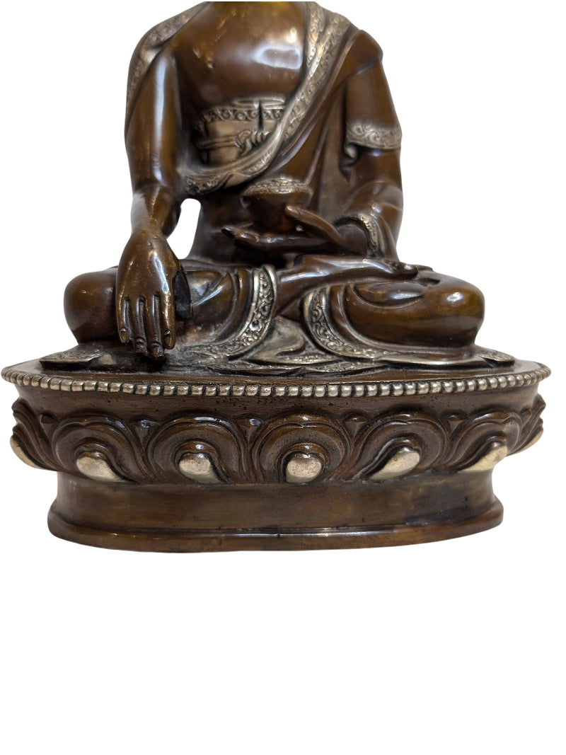 Buddha Statue Tibet Bronze Medizin Buddha Darstellung