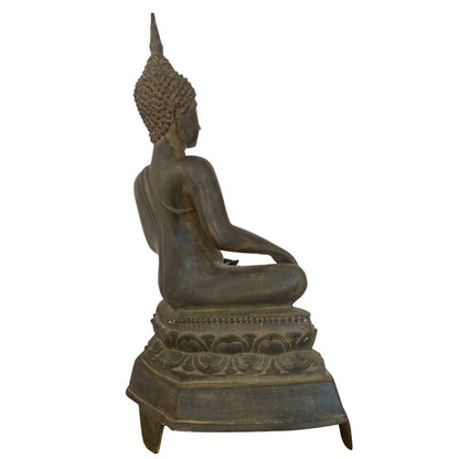 Bronzene Buddha Statue im Stil von Sukhothai und Ayutthaya