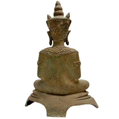 buddha bronze thailand antik klassische meditation dhyana mudra