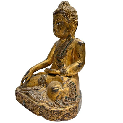 Historische burmesische Tempelkunst: Mandalay Buddha für Sammler.