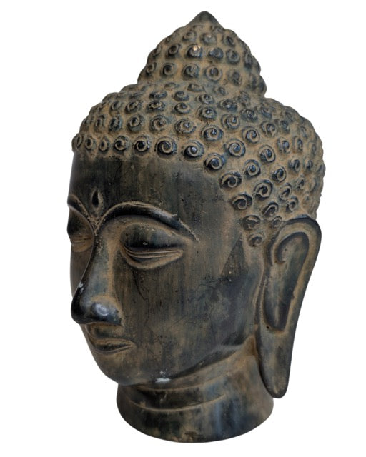 china buddha kopf bronze skulptur devotionsobjekt