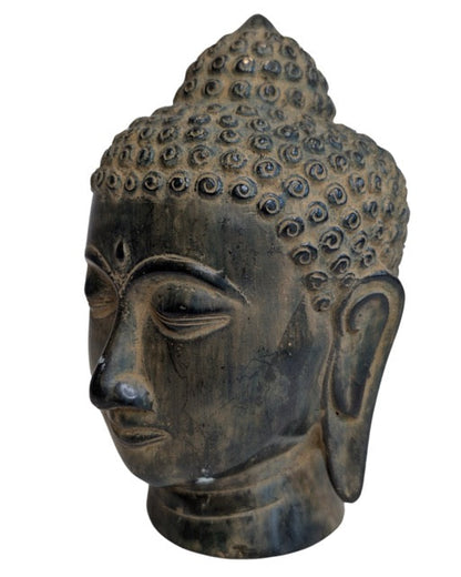 china buddha kopf bronze skulptur devotionsobjekt