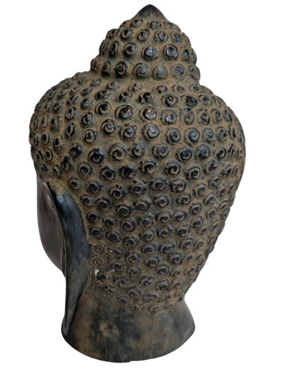 china buddha kopf bronze skulptur kompakte form
