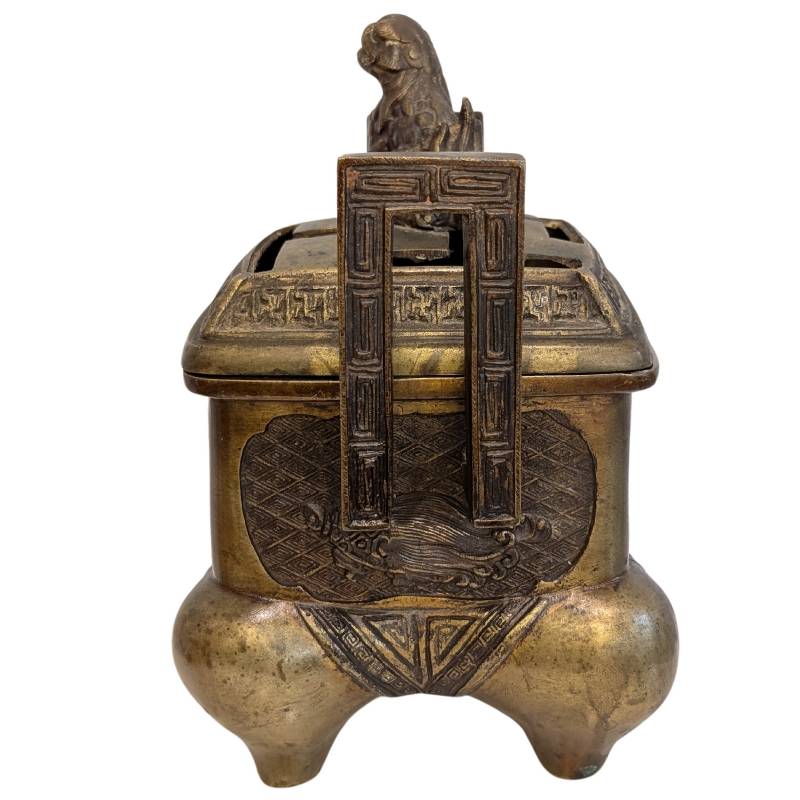 china raeucherbrenner bronze patina alter objekt