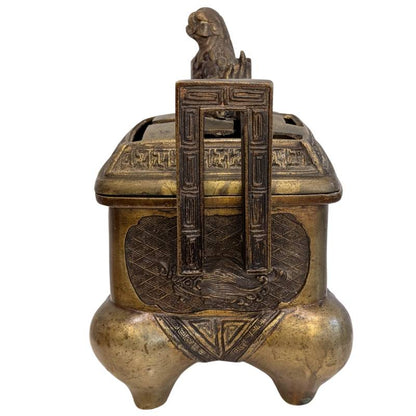 china raeucherbrenner bronze patina alter objekt