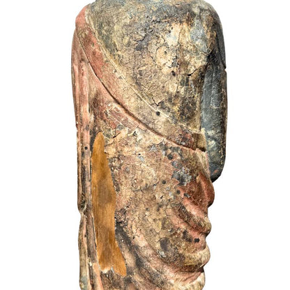 Antike chinesische Kwan Yin Holzfigur
