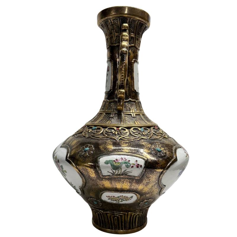 chinesische vase gross dekoratives objekt blumenmuster