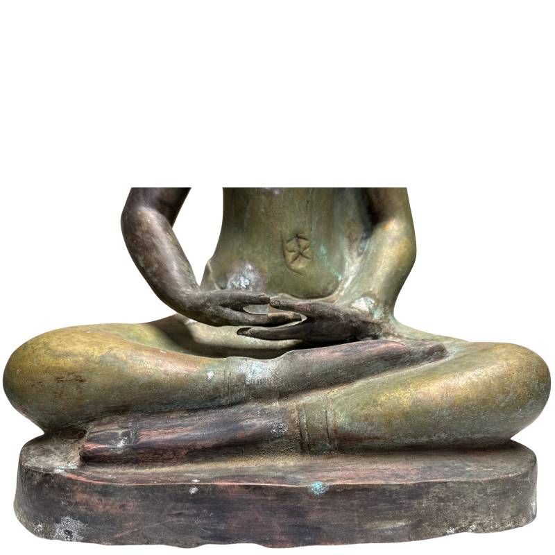 Exquisites chinesisches Buddha-Bildnis in Museumsqualtität, Bronze