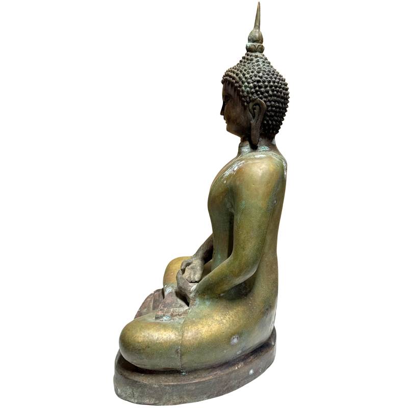 Kaiserliche chinesische Buddha-Statue aus massiver Bronze, Imperial-Qualität
