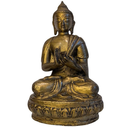 buddha figur dharmachakra mudra lehre und erkenntnis symbol