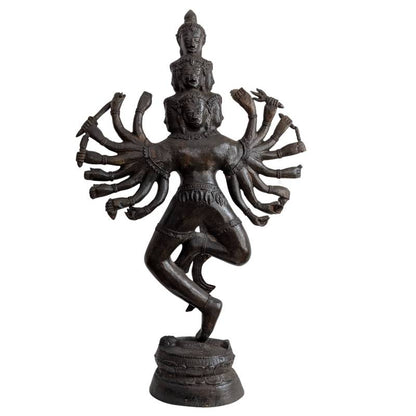 natuerliche oxidierte oberflaeche schwere bronze skulptur