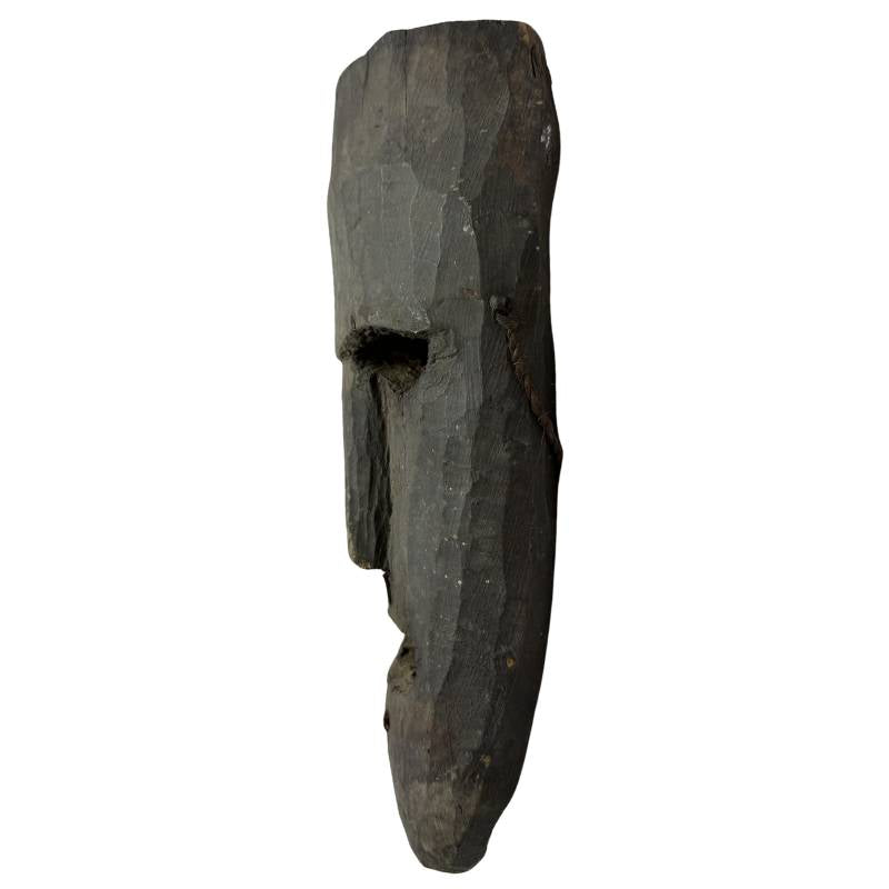 Handgeschnitzte ethnografische Holzmaske aus Nepal