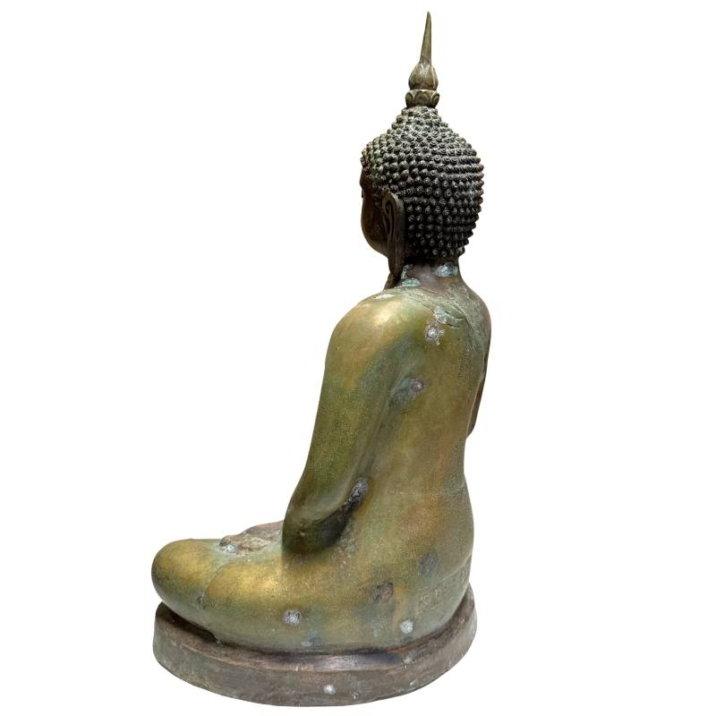 Seltene chinesische Buddha-Statue aus der frühen Ming-Dynastie, Bronze