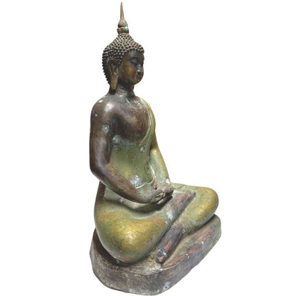 Antiker Buddha aus der frühen Ming-Dynastie, Bronze, China