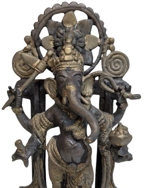 Ganesha Bronze Himalaya 18 bis 19 Jahrhundert