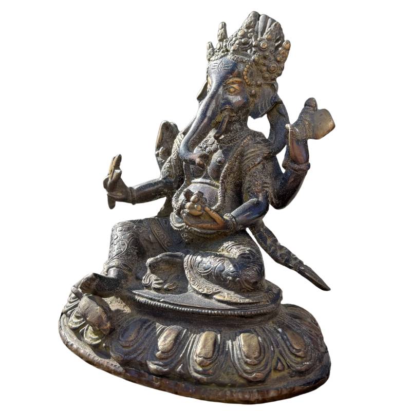 Hindu Ganesha Statue aus Bronze
