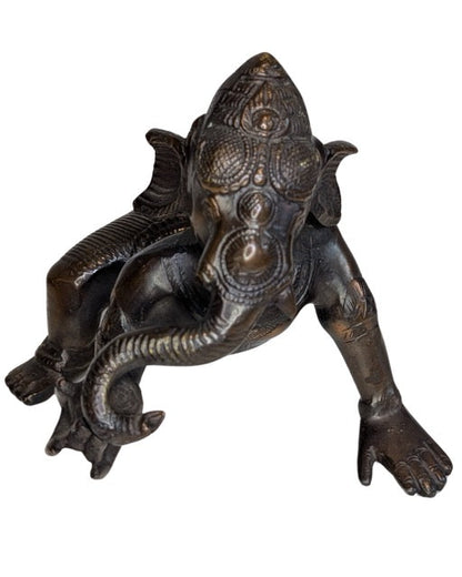 Ganesha Bronze Indien antike Skulptur
