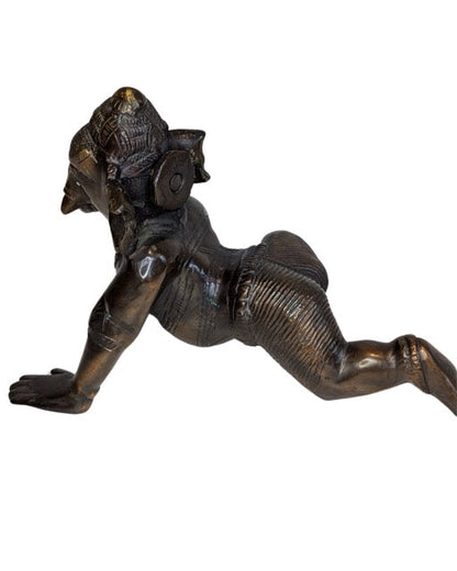 Ganesha Bronze Tempelbild Indien traditionelle Darstellung