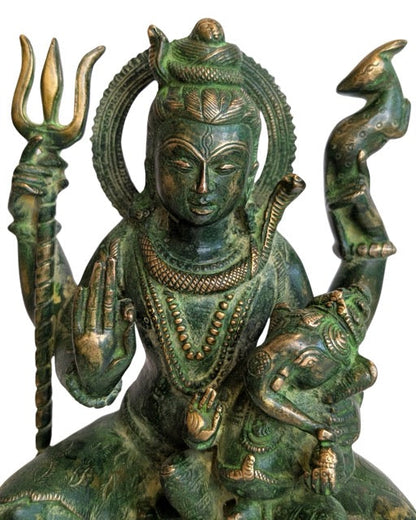 Ganesha Shiva Bronze Figur Indien