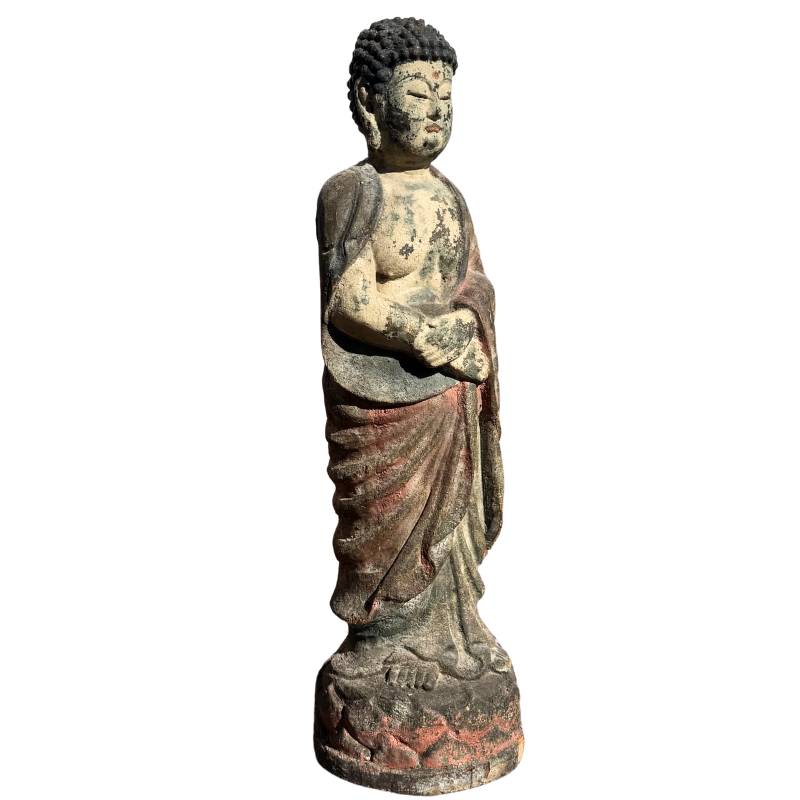 Große Kwan Yin Holzstatue aus China
