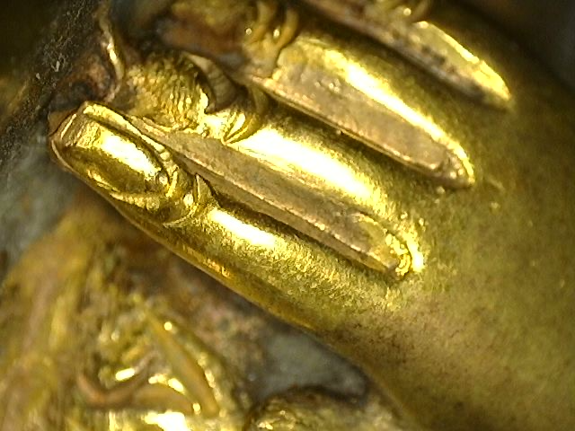 Grüne Tara Statue Bronze Himalaya originale Vergoldung