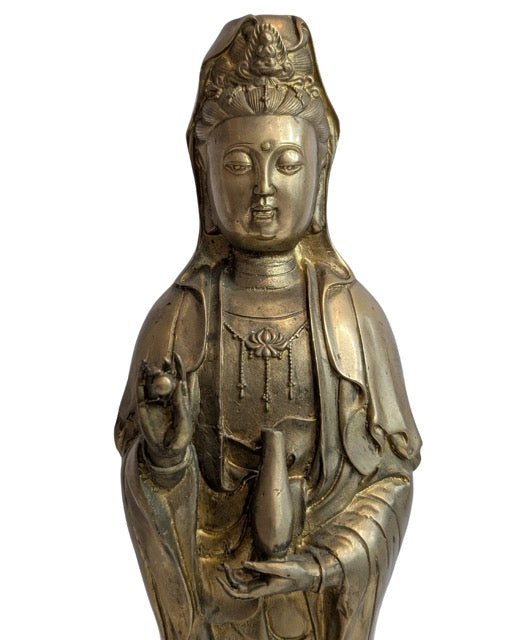 Guanyin Bronze China große stehende Figur