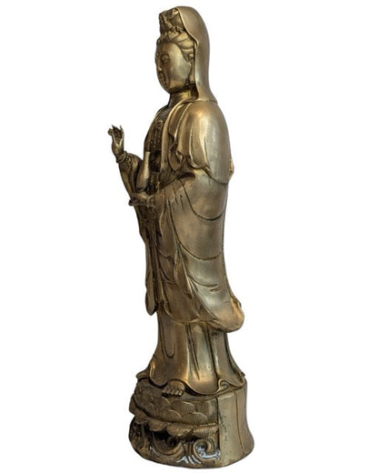 Guanyin Bronze China Qing Dynastie Stil