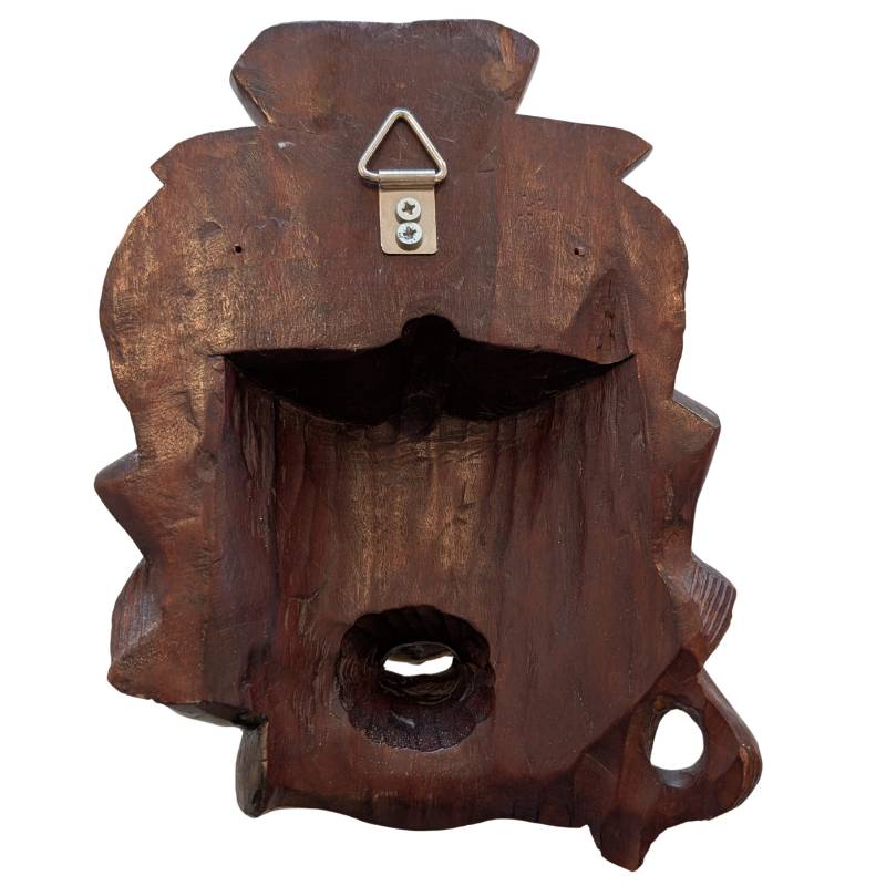 Guanyin Holzkunst China religiöses Wandobjekt geschnitztes Holz mit Alterung