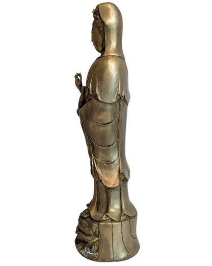 Guanyin Statue China Bronze authentisches Objekt