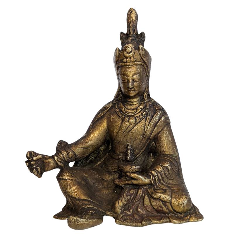 guru rinpoche figur sitzend tibetischer meister buddhismus