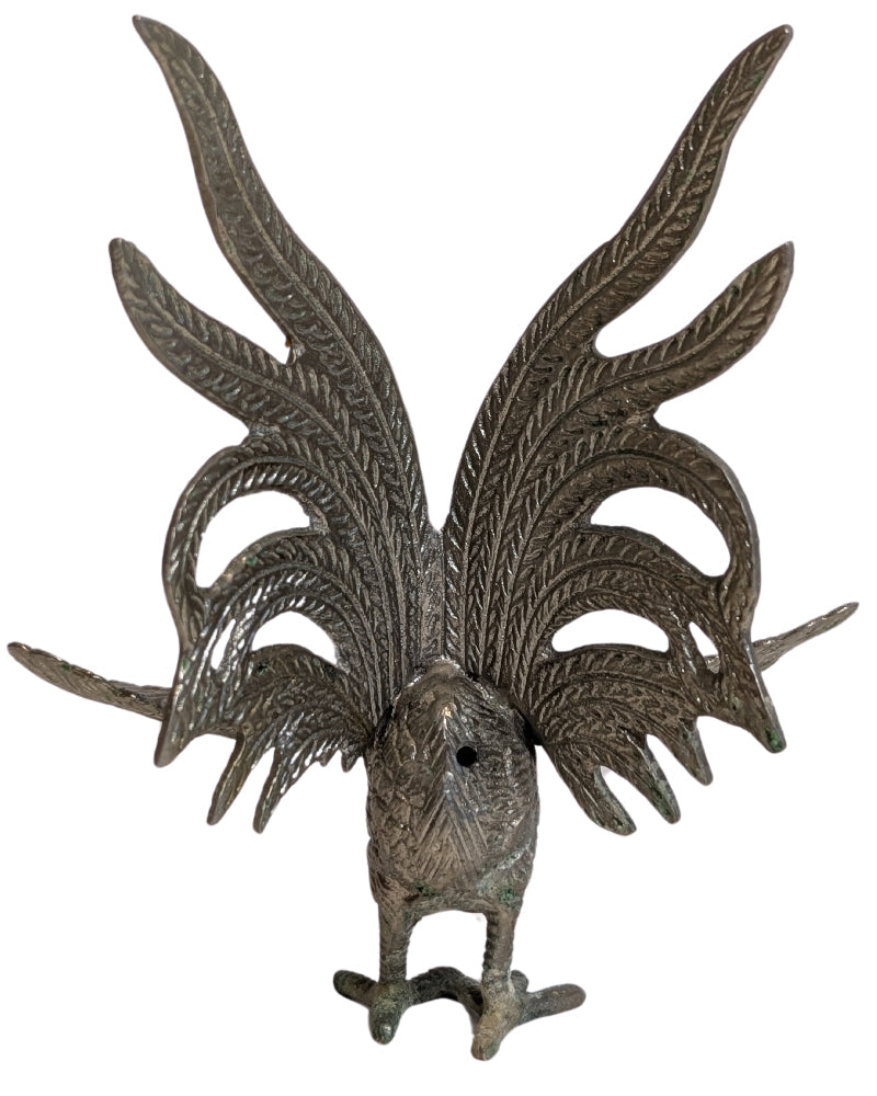 Hahn Metall Figur Thailand dekorativ gestaltet