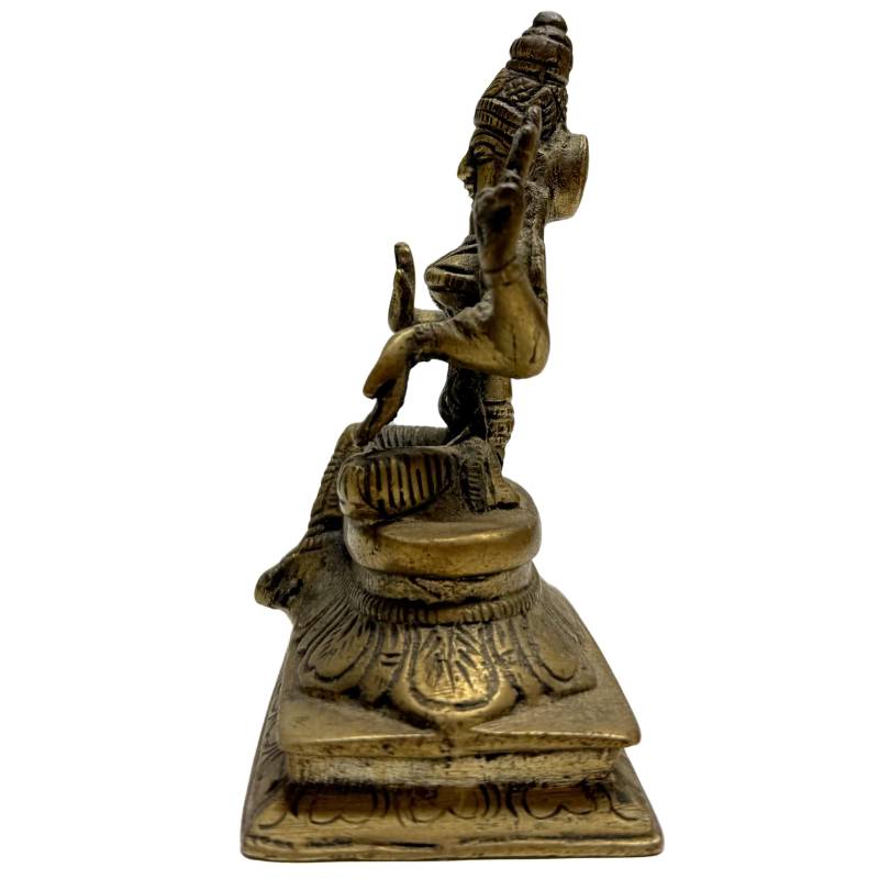 Bronzeskulptur der Lakshmi aus der hinduistischen Bildtradition
