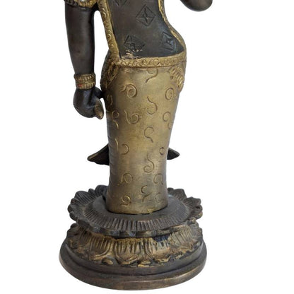 Hindu Statue Bronze Parvati Aureole Detail